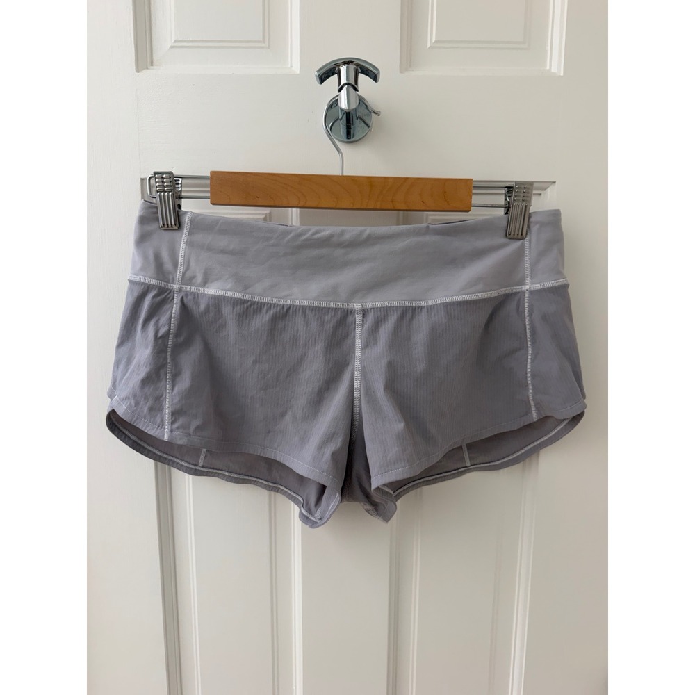 Lululemon Speed Up 2.5" Low Rise Running Short Gray Size 6 Athletic
